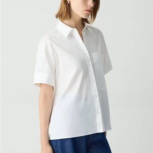 Theory Patch Pocket Camp shirt - Classic White Women's Top